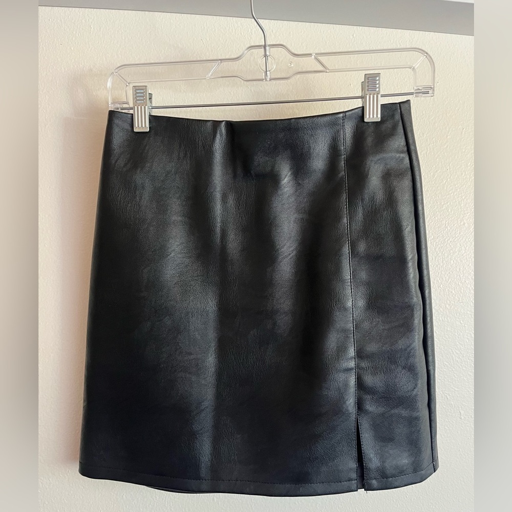 Pleather Skirt from TopShop
